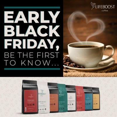 seasonal holiday ad template — Lifeboost Coffee