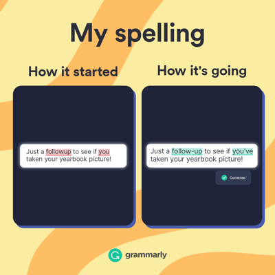 vs comparison ad template — Grammarly