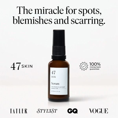 as seen in media & pr ad template — 47 Skin