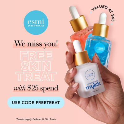 editorial media & pr ad template — Esmi Skin Minerals