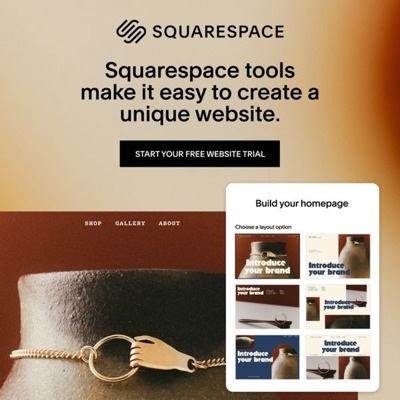 editorial media & pr ad template — Squarespace
