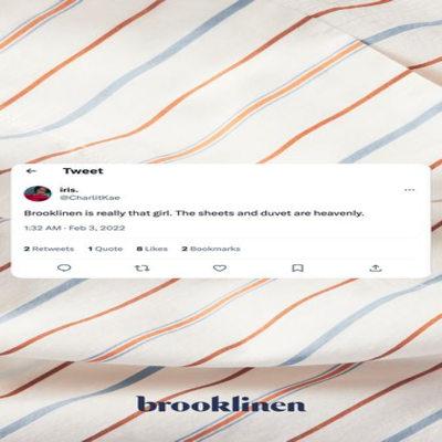 TikTok social ad template — Brooklinen