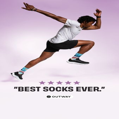 review testimonial ad template — Outway Socks