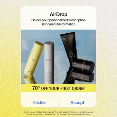 catalog product suite ad template — Skincare Agency