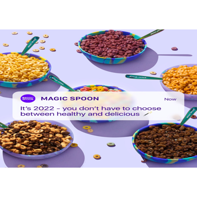 as seen in media & pr ad template — Magic Spoon