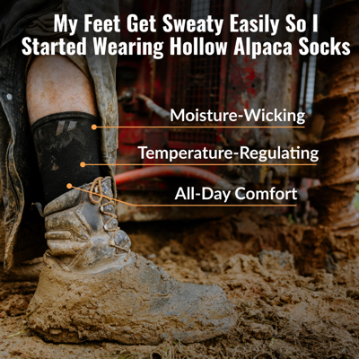 value proposition benefits ad template — Hollow Alpaca Socks