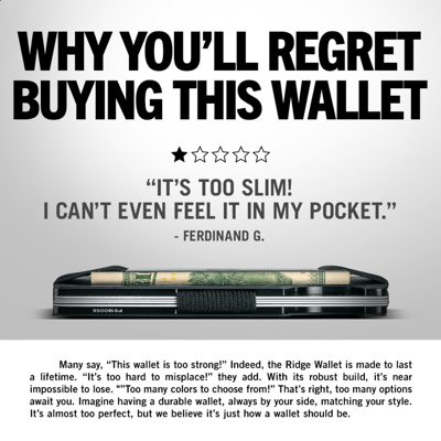 popular social proof ad template — The Ridge