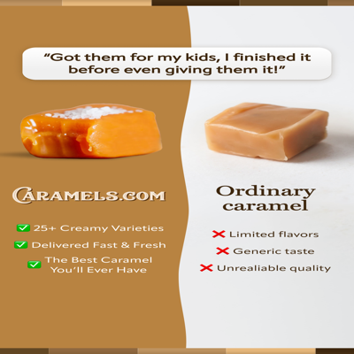 comparison comparison ad template — Caramels.com