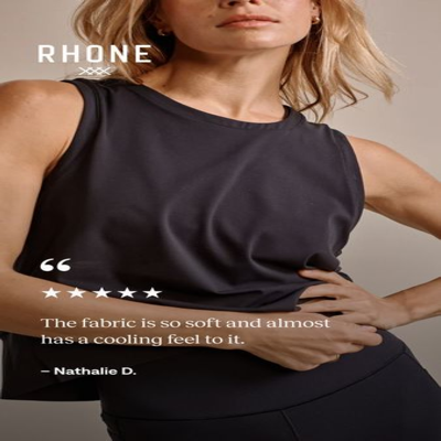 endorsement testimonial ad template — Rhone