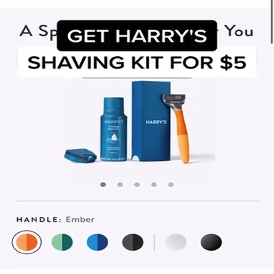 collection product suite ad template — Harry's