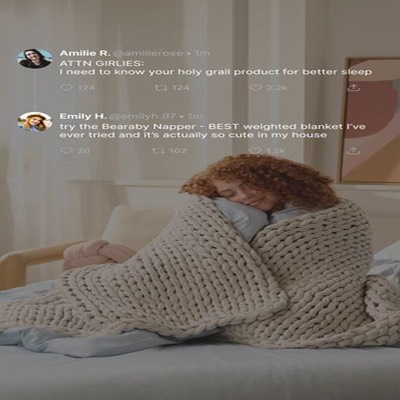 feedback testimonial ad template — Bearaby