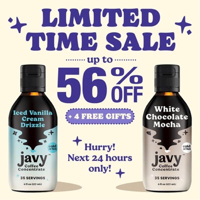 flash sale offer ad template — Javy Coffee