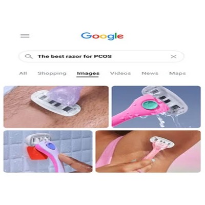 editorial collage ad template — Billie