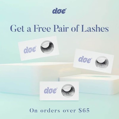 discount offer ad template — Doe Lashes