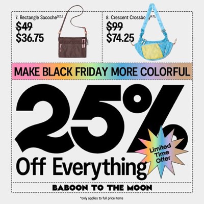 sale offer ad template — Baboon to the Moon