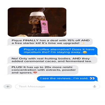 review testimonial ad template — Pique