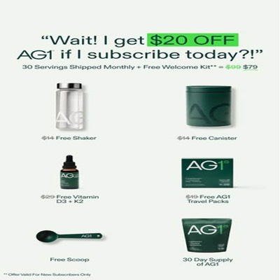 limited time offer ad template — AG1 by Athletic Greens