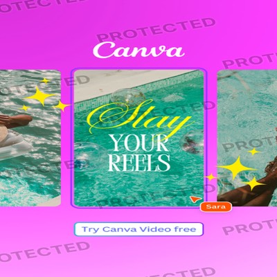 mosaic collage ad template — Canva