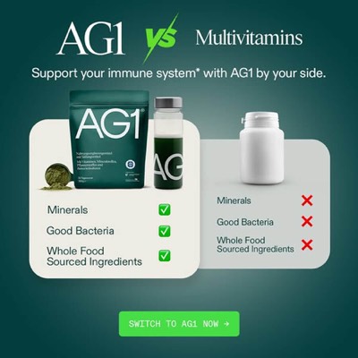 exercise ad ad template — AG1 by Athletic Greens